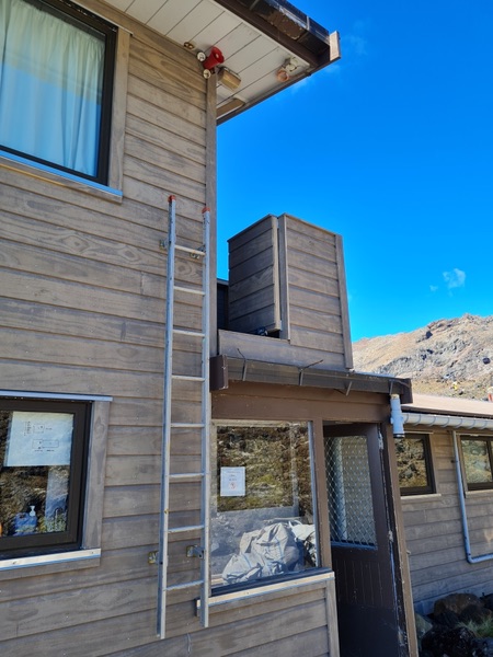 Puketoi Hut after re-cladding